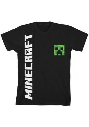 T-Shirt Minecraft Par Bioworld - Creeper (Taille Junior)
